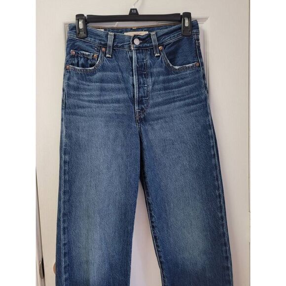 Levi's Ribcage Straight Ankle Jeans 25 - Picture 5 of 8